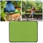 Knie- und Sitzkissen aus Memory-Foam, 40 x 30 cm, grün/grau