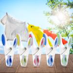 Wäscheklammern Soft-Grip 20er Set - Schonendes Trocknen ohne Druckstellen für...