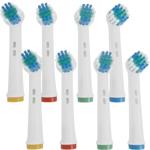 8 x Ersatzbürsten passend für viele Oral-B®**-Elektrozahnbürsten***