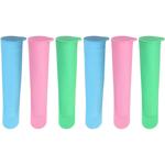 Silikon Eisformen 6 Stück - für Frucht- & Wassereis - Wiederverwendbar, 19,5 ...