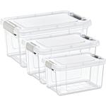 Vorratsbox-Set, 3-teilig, transparent