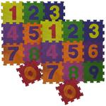 2er-Set Zahlen Puzzle-Matten, Ziffern 0-9, farbenfroher Kinderspielteppich, i...