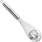 Kugel-Schneebesen Edelstahl Ø 6x26cm - Effizientes Rühren für Rührei, Teig & ...