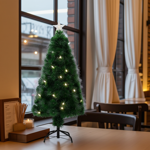 Weihnachtsbaum Naturfaseroptik - 60 warmweisse LEDs & beleuchtete Sternspitze...