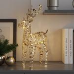 LED-Rentier goldfarben mit 100 Micro-LEDs – stilvolles Ambiente & gemütliches...