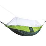 Hängematte mit Moskitonetz für ungestörte Nächte, 2,6 x 1,4 m, grün schwarz, ...