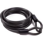 Stahlseil schwarz 5m x Ø 1,2cm - Wetterfest Diebstahlsicherung für Gartenmöbe...