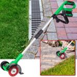 Komfortable Akku-Fugenbürste, 20V, 2000mAh, mit Führungsrad – Kabellos, silbe...