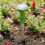 Universal Ultraschall-Tiervertreiber, Solar & Akku, bis 40 m², Hunde- & Katze...