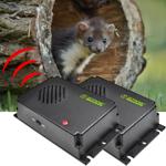 2er-Set Bewährte Mobile Marder-Abwehr mit Ultraschall, Marder Schreck batteri...