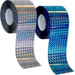 Reflektorband Set, 2x 38 Meter, silber & blau – Schützt vor Vögeln & Wildtier...