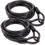 2er-Set Stahlseil – Diebstahlsicherung für Gartenmöbel & Fahrräder – 5m x Ø 1...