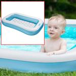 Planschbecken Baby 166x100x28 cm - Aufblasbares Baby-Schwimmbecken für sicher...