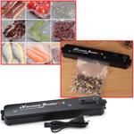 Kompakter One Touch Vakuumversiegler (34,5x6,5x4cm, schwarz): Einfach Lebensm...