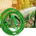 Flexibler, dehnbarer Gartenschlauch 10-30 m mit hochwertigem Sprühkopf – grün...