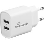 Intelligentes USB-Netzteil mit 2 USB-A Anschlüssen, Quick Charge, 12W - schne...