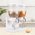 Müslispender mit 2 Behältern je 3,5 L, weiss