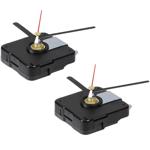 2er-Set Quarz-Uhrwerk - 6x3 Zeigersätze, Schleichsekunde, geräuschlos - Für i...