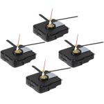 4er-Set Quarz-Uhrwerk - Eigene Uhr bauen, Bastelprojekt - 12x3 Zeigersätze, S...