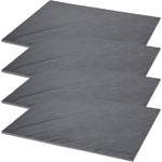4er-Set Platzset Schieferplatte – Premium Tischdekoration, edles Design, robu...