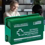 Kompakter Betriebsverbandkasten DIN 13157, grün, Komplettset für Betriebe, sc...