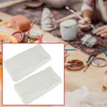 2er-Set Ton, Naturton, selbsthärtend, je 500g, weiss