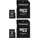 2er-Set microSDHC-Speicherkarte 32 GB, Class 10 – schnelle Datenübertragung, ...
