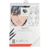 Layoutmarker-Spiralblock - 50 A3-Seiten, 75g/m² Papier, säurefrei - Ideal für...