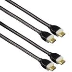 2er-Set Hama 4K HDMI Highspeed Kabel 3 m - Ethernet für Netzwerkanbindung, UH...