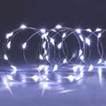 2er-Set Lichter Silberdraht - Indoor Weihnachtsdekoration & ganzjährige Zimme...