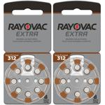 2er-Set Langlebige Hörgeräte Batterien Typ 312 (R312AE, ZL3, PR41), braun, 1,...