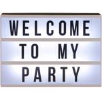 Leuchtkasten mit 84 Buchstaben & Zeichen - Mobile LED Leuchttafel für Zuhause...