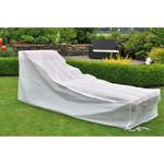 Abdeckplane für Sonnenliege - Schutzhülle weiss, 200x75x40/70 cm, UV- & wette...