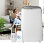 Mobile 14.000 BTU Klimaanlage - weiss, Top Kühlung & Entfeuchtung mit App-Ste...