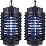 2er-Set UV-Insektenfalle, elektrische Fliegenlampe, Steckdose, bis 50m². Leis...