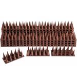 Taubenabwehr-Spikes, 5,4m: 12 braune Module (45cm). Zuverlässige Anti-Vogel-S...