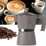 Design Espressokocher – 3 Portionen (150 ml) taupe – Aluminium-Espressokanne ...