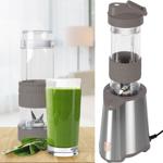 Eleganter Design-Standmixer, Edelstahl, matt-taupe, 300 Watt, mit 570ml To-Go...