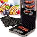 3in1 Sandwichmaker, Waffeleisen & Grill (780W) - Design-Küchenhelfer im trend...