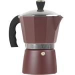Espressokocher Bordeaux-Matt aus Aluminium - Für 6 Portionen (450ml) - Ergono...