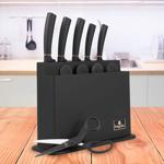 Elegantes Design Messerset 11-teilig, edles Schwarz-Roségold - inkl. Messerbl...