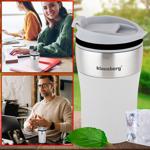 Doppelwandiger Thermobecher 280ml, beige - Hält Getränke heiss/kalt - BPA-fre...