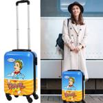 Robuster Trolley Hartschalenkoffer - Handgepäck, 32,5 x 21 x 51 cm, freches P...