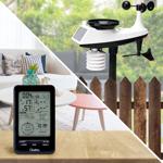 Profi Funk-Wetterstation mit Solar-Aussensensor – Niederschlag, Wind, Hygrome...