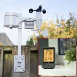 Hochpräzise Wetterstation mit Profi Aussen Messstation - Hitzeindex, Taupunkt...