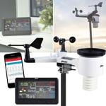 Profi WLAN-Wetterstation mit Aussen-Messstation – Farbdisplay, App, Taupunkt,...