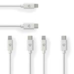 3er-Set iPhone Ladekabel MFi zertifiziert - optimale Synchronisation & Auflad...