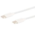 USB-C auf USB-C Schnellladekabel – 2 Meter, weiss, PD 60W (20V/3A) – Universe...