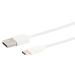 Schnellladekabel, USB-A auf USB-C, weiss, 1,5 m, Quick Charge für iPhone 16, ...