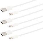 3er-Set Daten- & Ladekabel USB-A auf USB-C - Schnelles Laden 18W & 480 Mbit/s...
